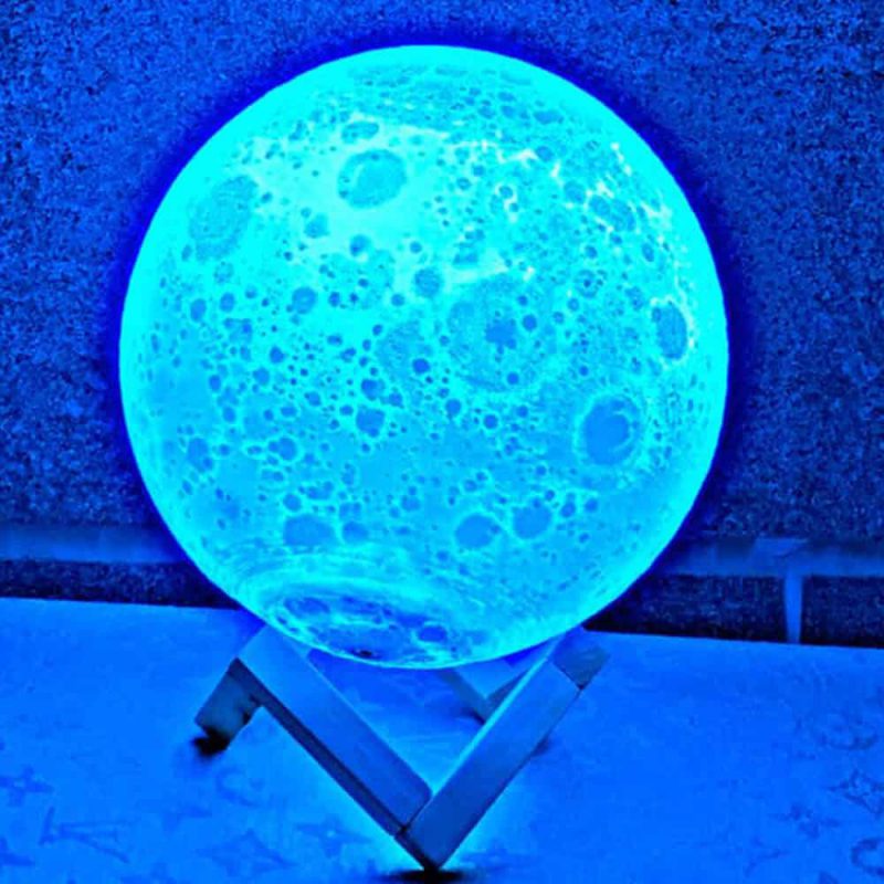 מנורת ירח גלאקסיה כחול